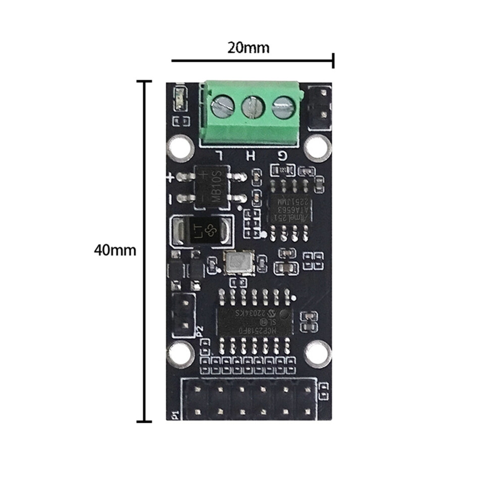 2X Spi To Canfd Module Mcp2518fd Module Ata6560 Transceiver Cam Bus Module Ultra Mcp2515 6033427364091