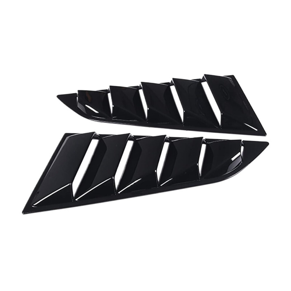 Rear Side Window Louvers For Chevrolet Corvette C7 20142019 Bright Vent Covers, Aerodynamic And Heat Dissipation Design Black 9092120245110