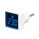 2X Digital Voltmeter Square AC220V Square Voltage Tester with LED Display and Indicator Light EU Plug 2