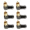 Conector RCA de 24 Uds, Conector de Audio Macho, Codo de Ángulo Recto de 90 Grados, Conector de Terminal de Altavoz para Soldar Cable de Vídeo 2