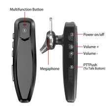4X Walkie Talkie Wireless PTT Headset Earpiece Hands-Free K Plug for Microphone Headset BF-888S K5