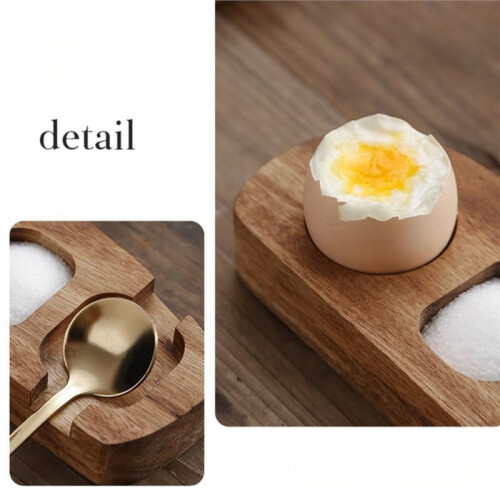 Wooden Egg Tray -Egg Cup Holder, Ideal for Kitchen & Dining
