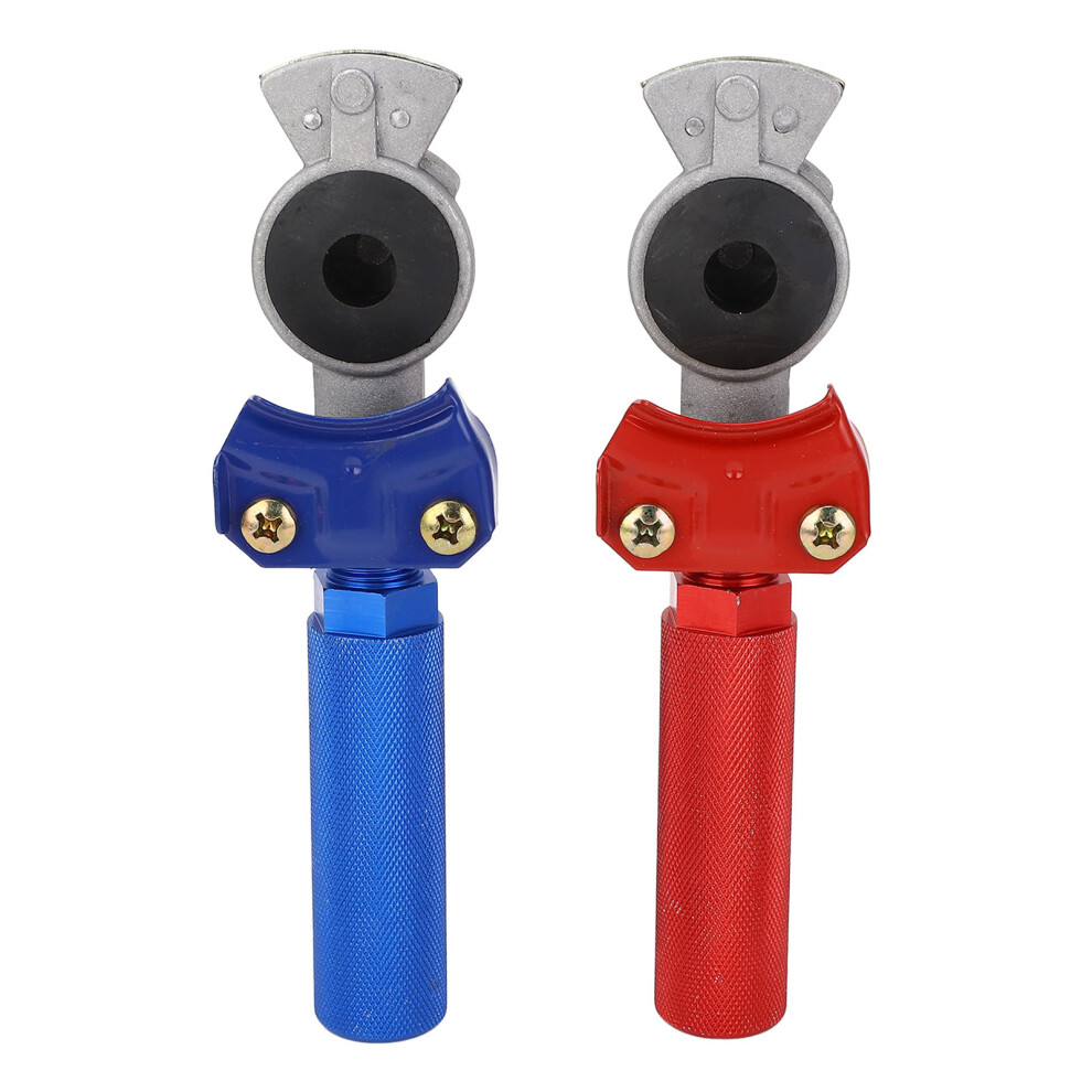 2Pcs Anodized Aluminum Glad Hand Set In And For Semi Truck And Trailer Red/Blue 5011390838147