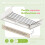 Wall Mounted Clothes Drying Rack Space-Saving, Foldable,Retractable Laundry Rack Foldbale Laundry Drying Rack Wall Mount 4
