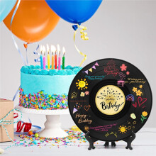 Sweet 16 Party Decorations Vinyl Record 11.8inchX11.8inch, 16th Birthday Decorations, Birthday Guest Book Alternative