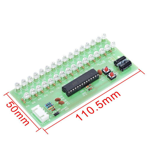 2X Adjustable Display Pattern LED VU Meter Level Indicator Amplifier Audio 16 Dual Channel Lamp Light Green  8V to 12V