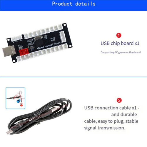 30 card push button  Support for PC PS3 RPi for Android Hitbox 1