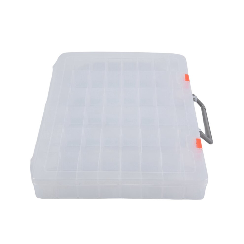 4X Large 48 Grids Plastic Organizer Box With Adjustable Dividers, Storage Organizer, Tackle Box,Transparent 6033786960569
