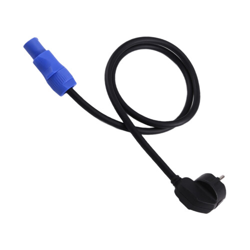 2X Power Cord for Powercon Plug Stage Light 3-Pin 1M Power Connection Cable Lighting Stage Performance EU Plug 2