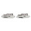 Metal Laptop Hinges Set for Pro 5/6/7, Silver, Left & Right Replacement 1