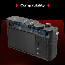 New Thumb Grip for X-E5, with Shutter Release Button Silicone Pads Enhance the Grip Improve Safety Silver
