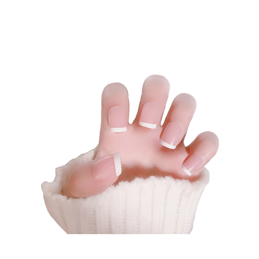 Reach-Tools Cream 24Pcs French Nude Fake Nails With Glue