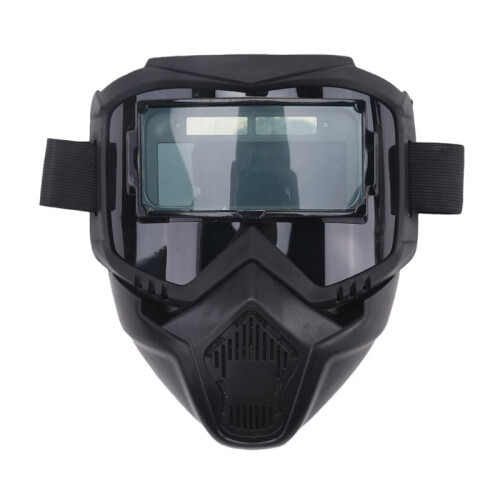 2X Auto Darkening Welding Glasses Adjustable Band Detachable  Mask Impact Split Type Face Protector 1