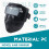 2X Auto Darkening Welding Glasses Adjustable Band Detachable  Mask Impact Split Type Face Protector 5
