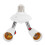 4X 360 Degree Adjustable - 2 in 1 E27 Splitter Socket Adapter. E27 Standard LED Bulb Socket Adapter 3
