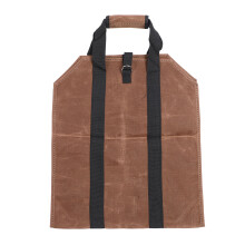 Water-Resistant Waxed Canvas Log Carrier Bag Fireplace Wood Stove Accessories 95x40cm