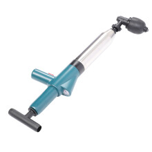 High Pressure Stainless Steel Toilet Plunger Drain Unclogger, Green