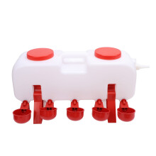 Automatic Plastic Chicken Waterer, Hygienic 46x15x18cm, 1400g