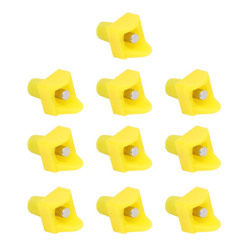 10pcs Plastic Chicken Water Nipples Automatic Drinker Yellow
