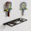 Tennis Equipment Wall Organizer Iron Parallel Rack Display Stand 6