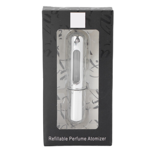 Mini Refillable Aluminum Perfume Atomizer 5ml Silver Scent Pump 1