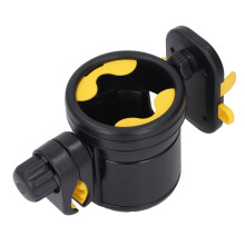 Multifunctional 3-in-1 Stroller Cup & Phone Holder, Black Yellow 21x10.5cm