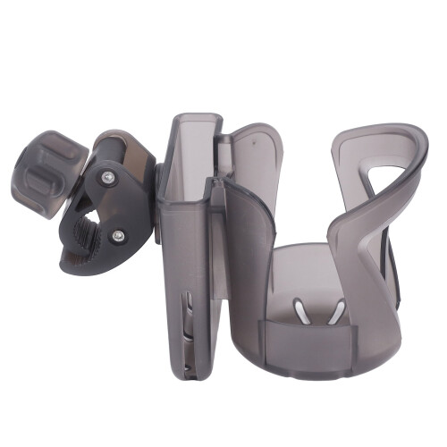 Multifunctional Stroller Cup & Phone Holder, Adjustable, Grey/Brown