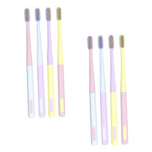 8pcs Travel Toothbrush Set Soft Bristle Compact Ice Cream Design for Women and Men