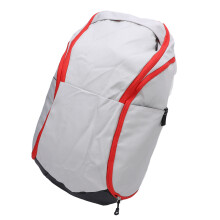 Large Capacity Grey/White Oxford Basketball Backpack with Laptop & Wet Dry Segregation