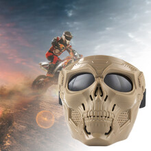 (Khaki) Windproof Sandproof Goggles for Paintball & Outdoor