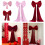 Red plush bow tie decoration for wedding and party backdrops 4