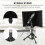 3-Panel Sound Absorbing Microphone Isolation Screen with Stand, Black 7