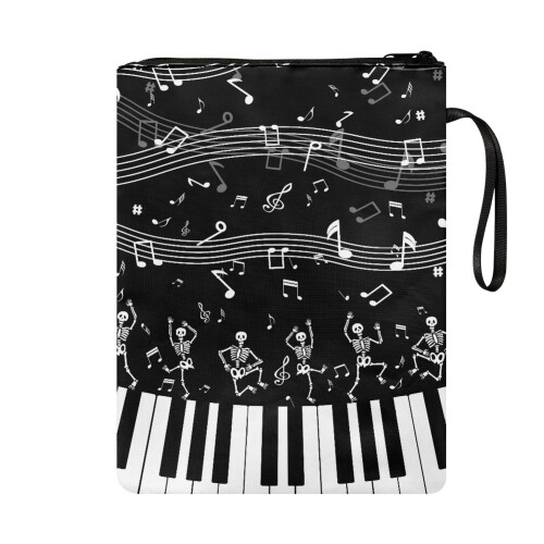 Zippered Book Cover with Pocket – 300D Polyester, 1 pc 1