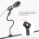 Flexible Microphone Stand 30cm Telescopic Hose Support Gooseneck Desktop Mount 2