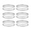 6 Pack 4 Polegadas Double Rolled English Muffin Rings, AçO InoxidáVel Crumpet Rings, Tart Rings, Round 1
