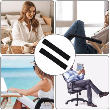 2 Stuks Armleuningbeschermers, Polyester Armleuninghoezen, Kantoorstoel, Rekbare Draaistoelen, Armleuninghoezen voor Thuiskantoor