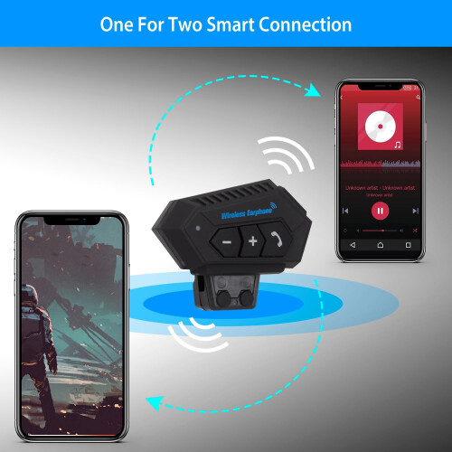 Wireless Motorcycle Helmet Headset Bluetooth 5.0+ EDR IP67 2