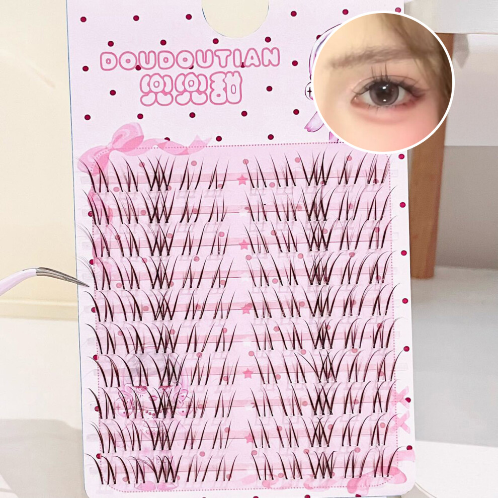 Reach-Tools (10 Rows) Asian Manga Lashes 7-12Mm, Natural Fiber