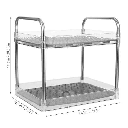 Multi Functional Transparent Dish Dryer Rack for Kitchen Countertop 1