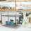 Multi Functional Transparent Dish Dryer Rack for Kitchen Countertop 3