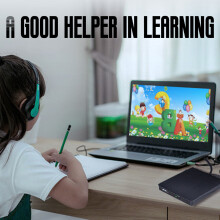 Külső DVD CD meghajtó laptophoz, USB 3.0 nagysebességű interfész optikai író/író/újraíró, plug and play hordozható CD/DVD lejátszó