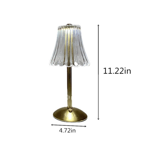 Mini lampe vintage à fleurs, 16 couleurs, 30 cm, LED dorée 2