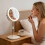 Height Customizable LED Makeup Mirror Featuring Three Levels-3 3