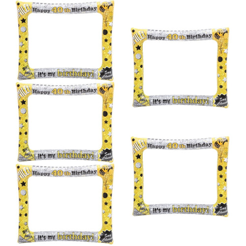 5 Count Inflatable Selfie Frame Photo 40th Birthday Booth 2