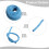 Blue polypropylene rope coil 6 mm diameter 20 m 8