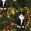 Black Cat Christmas Ornament Acrylic Screaming Kitten 7