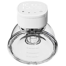 Low Noise LCD Screen Portable Hands-Free Electric Wearable Breast Pump for Breastfeeding Breast Pump for Adult White