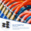 stk. rør 6 mm 1/4' One Touch Inline Flow Control Throttle Pneumatisk stikadapter Luftfittingssamling (sort) 6