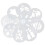 8 Pcs White Baking Stencils Plastic Stencils For Cake Decorating 8