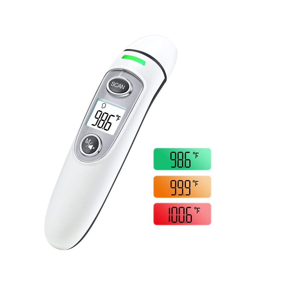 Forehead Thermometer for Adults Kids, Digital Infrared Thermometer, Touchless Thermometer for Fever with LCD Screen